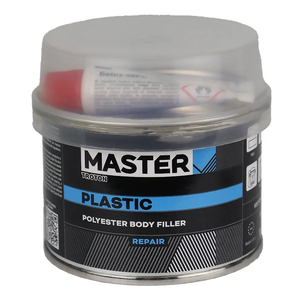 Troton Master Plastic Filler 250Gm Includes Hardener Flexible Polyester Putty Repair 1