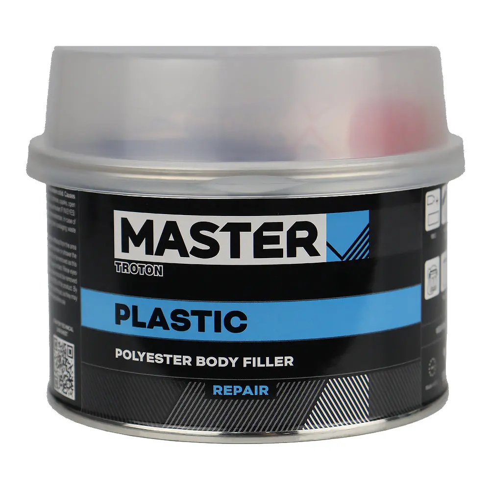 Troton Master Plastic Filler 400Gm Includes Hardener Flexible Polyester Putty Repair 1
