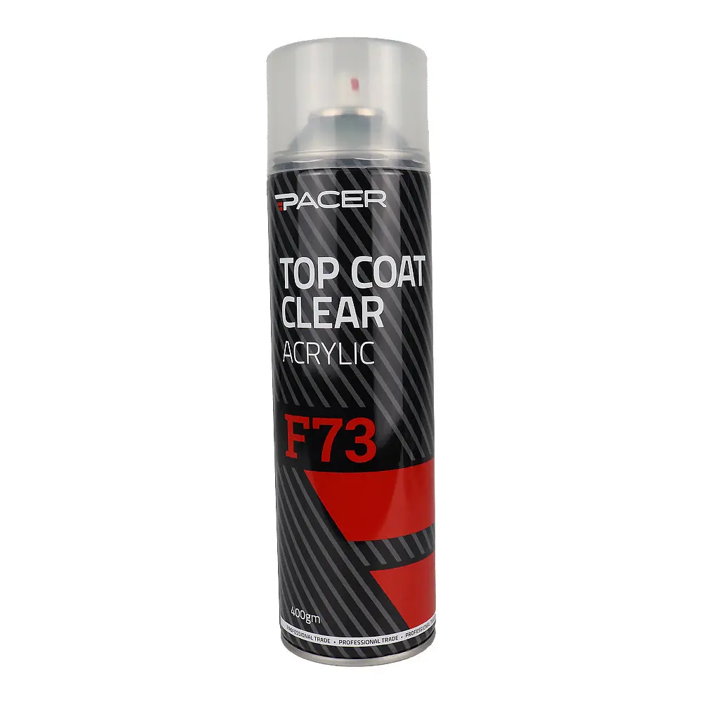 Pacer F73 Top Coat Clear Acrylic 400Gm Aerosol Protective Finish 1