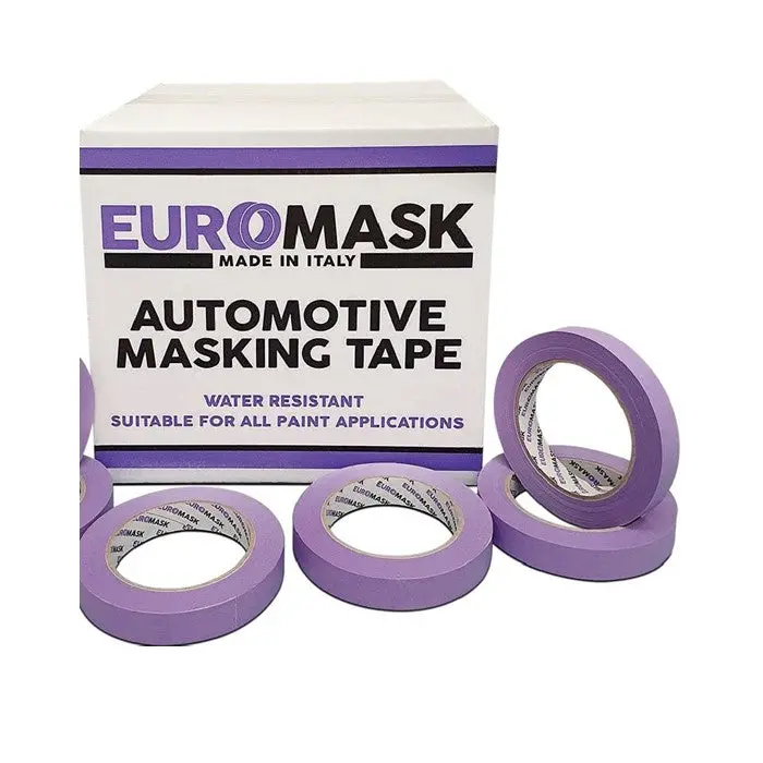 Euromask Automotive Masking Tape 24Mm Purple Waterproof Pack Box 1