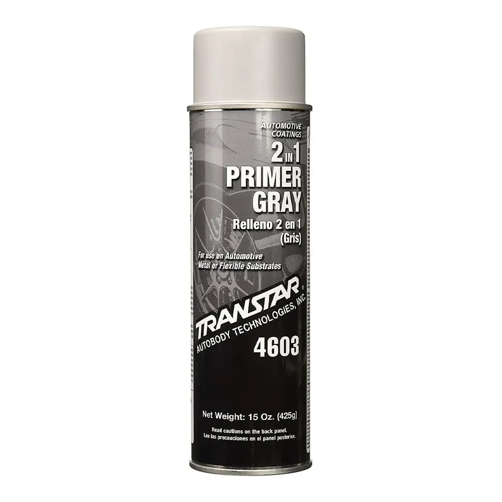 Transtar 2 In 1 Automotive Primer 425G Aerosol Grey Fast Drying 1