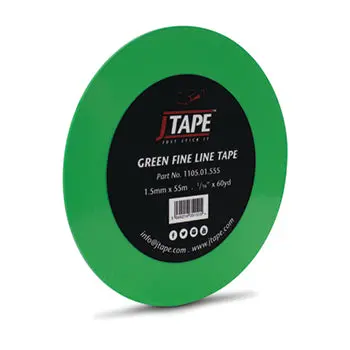 Jtape Green Line Fine Line Tape 1.5Mm X 55M Straight 1