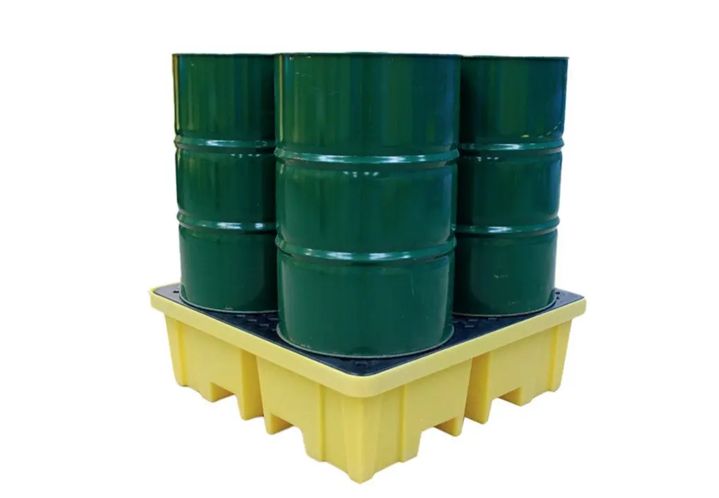 Romold Tssbp4fw 4-D Spill Pallet W/Drain Plug, 250L 1