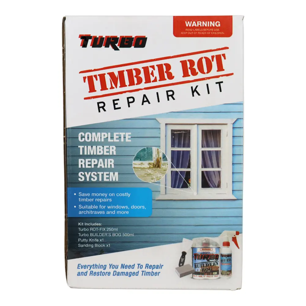 Turbo Timber Rot Repair Kit 500Ml Wood Treatment 1