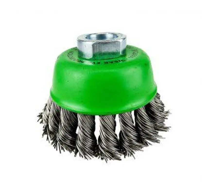 Josco 75Mm Stainless Steel Twistknot Cup Brush 0.45Mm Remove Rust Paint Corrosion 1