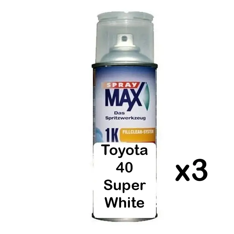 Auto Car Touch Up Can For Toyota 40 Super White Ii X 3 1