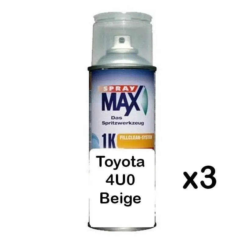 Auto Car Touch Up Paint Can For Toyota 4U0 Beige X 3 1