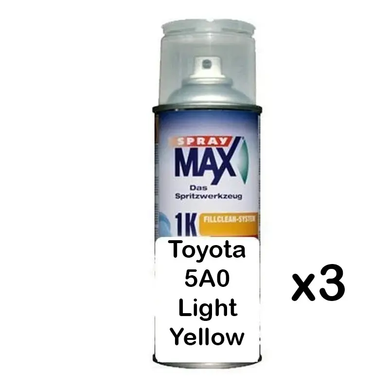 Auto Car Touch Up Can For Toyota 5A0 Light Yellow X 3 1