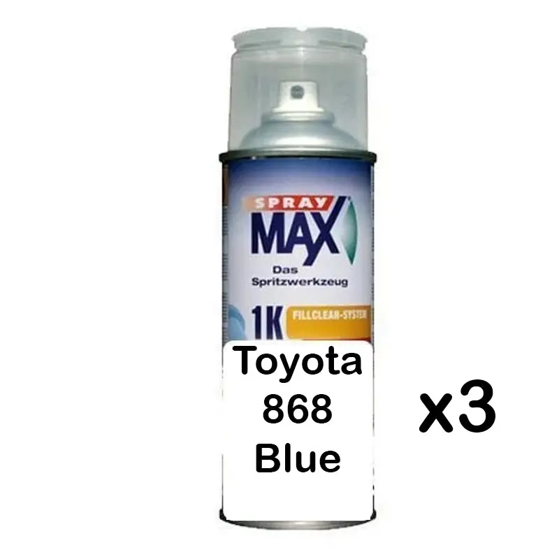 Auto Car Touch Up Paint Can For Toyota 868 Blue X 3 1