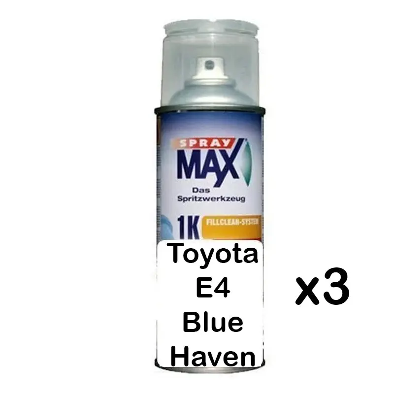 Auto Car Touch Up Paint Can For Toyota E4 Blue Haven X 3 1