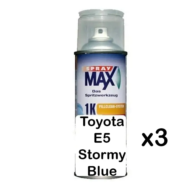 Auto Car Touch Up Paint Can For Toyota E5 Stormy Blue X 3 1