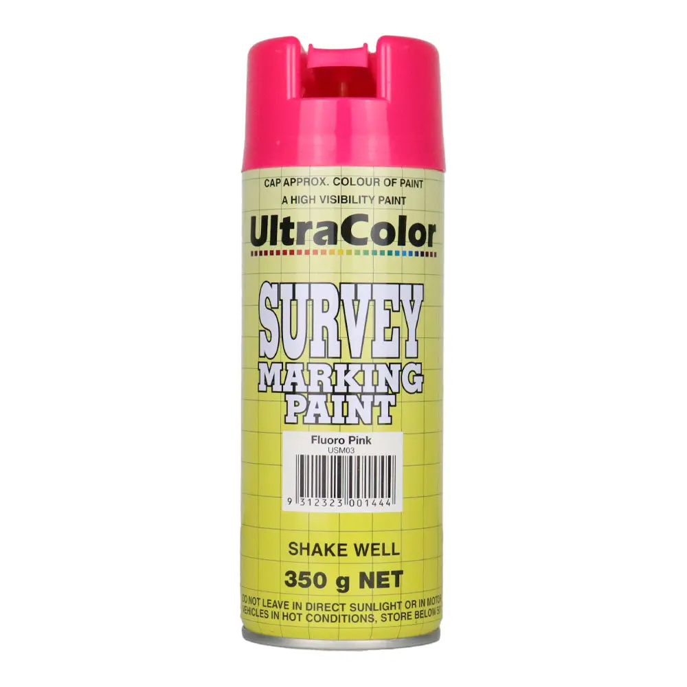 Ultracolor Survey Marking Paint Spot Marker Aerosol Can 350G Fluoro Pink 1