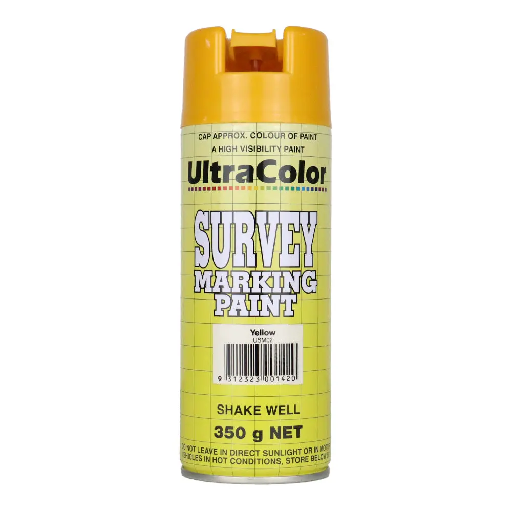 Ultracolor Survey Marking Paint Spot Marker Aerosol Can 350G Yellow 1