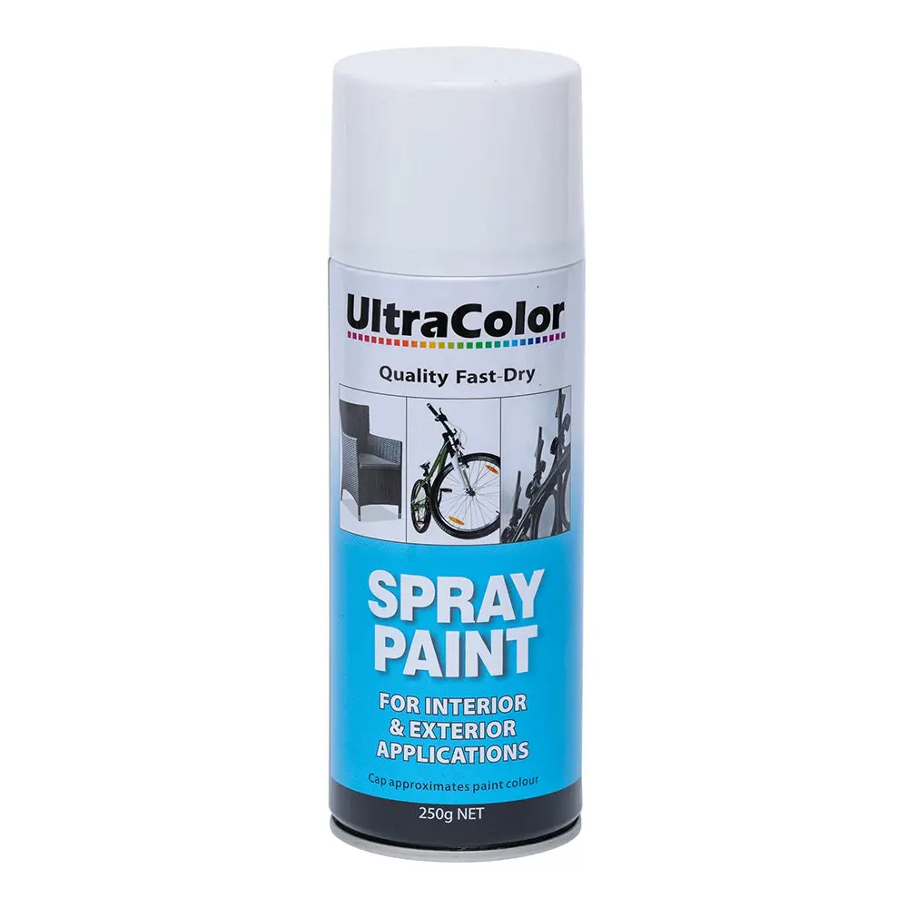 Ultracolor Spray Paint Fast Drying Interior Exterior 250G Appliance White Cans 1