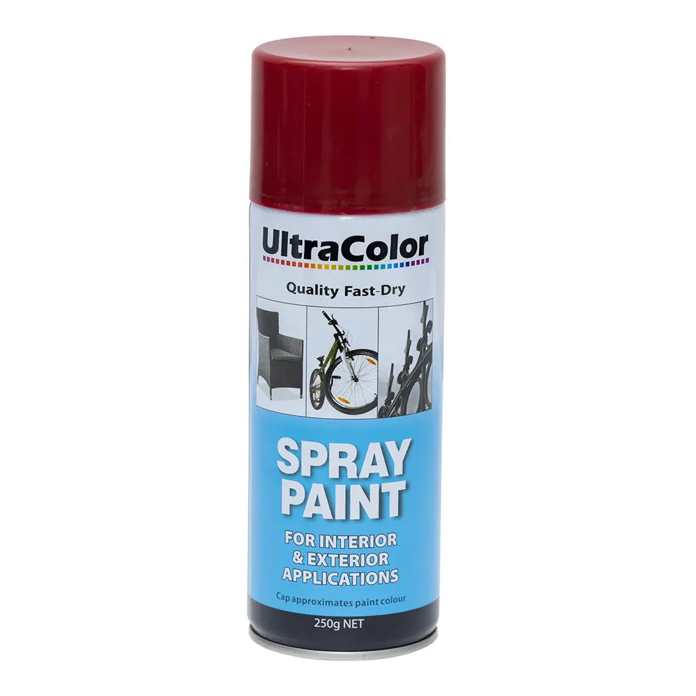 Ultracolor Spray Paint Fast Drying Interior Exterior 250G Claret Cans 1