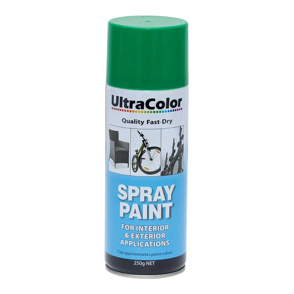 Ultracolor Spray Paint Fast Drying Interior Exterior 250G Emerald Green Cans 1