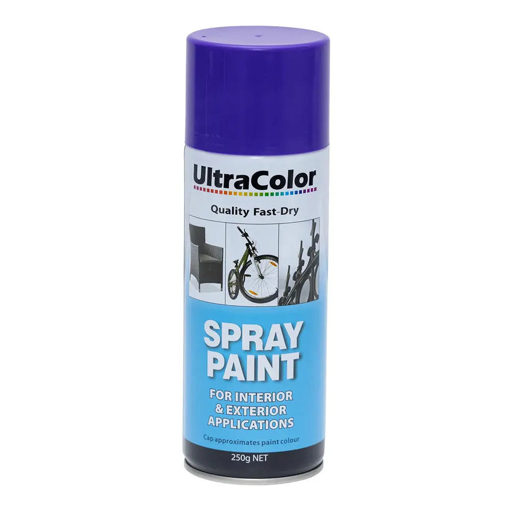 Ultracolor Spray Paint Fast Drying Interior Exterior 250G Plum Purple Cans 1