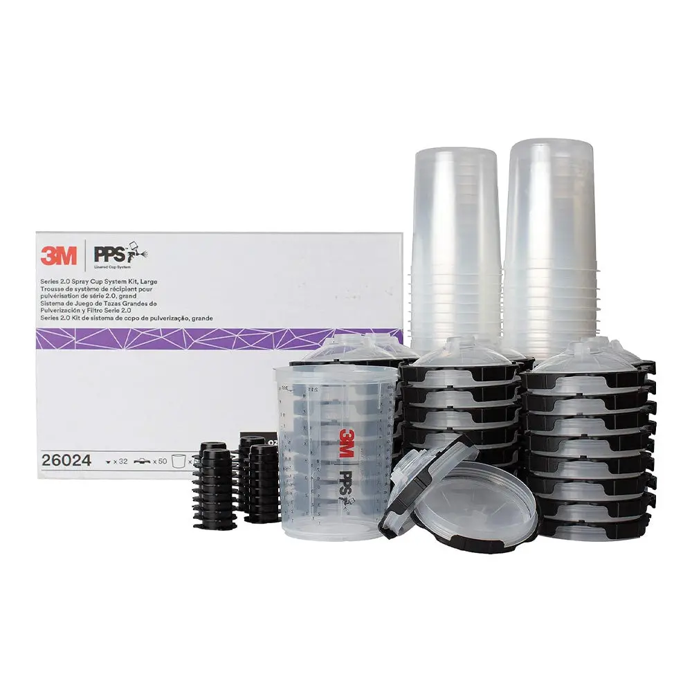3M 26024 Series 2.0 Pps Lids & Liners Kit Large 850Ml 200 Micron X 50 Pack 1
