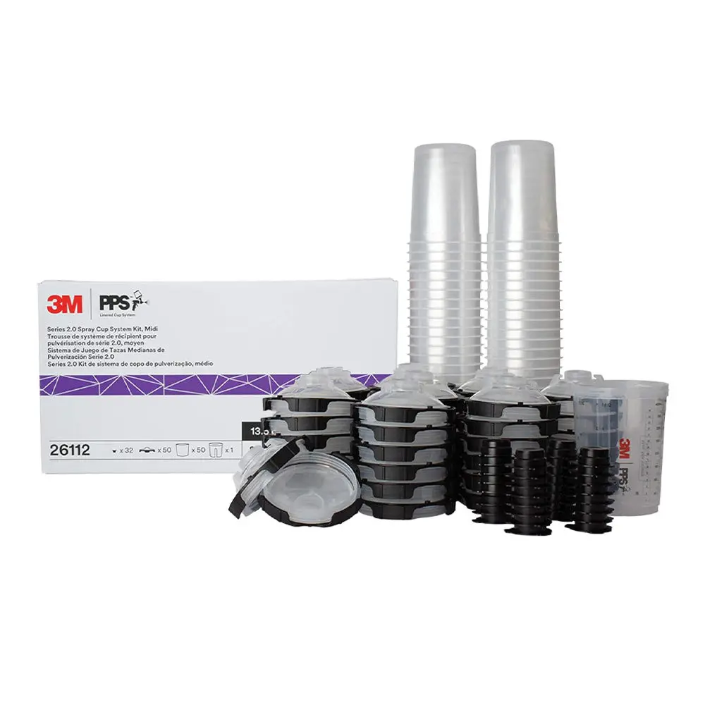 3M Pps 2.0 Midi Lids & Liners Kit 26112 400Ml 200 Micron X 50 Pack 1