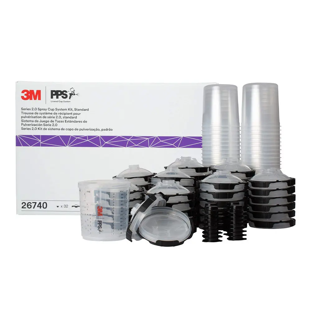 3M 26740 Series 2.0 Pps Lids & Liners Kit Large 850Ml 125 Micron X 50 Pack 1