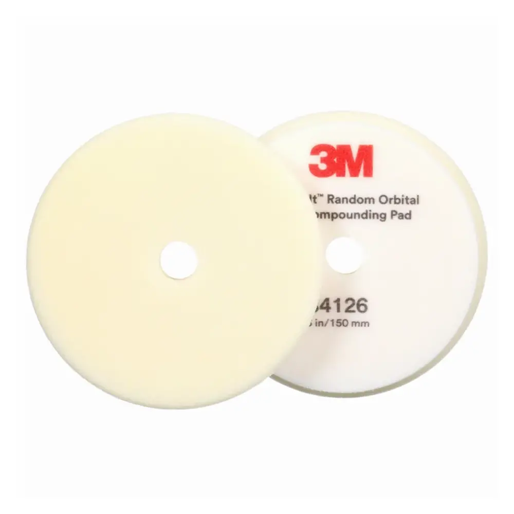 3M Perfect-It 34126 Foam White Compounding Pad 150Mm X 2 Pack 1