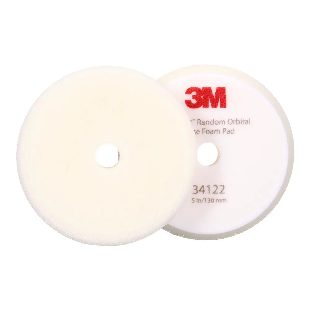 3M 34122 Perfect It Random Orbital Foam Compounding Pads 5"/130Mm White X 2 Pack 1