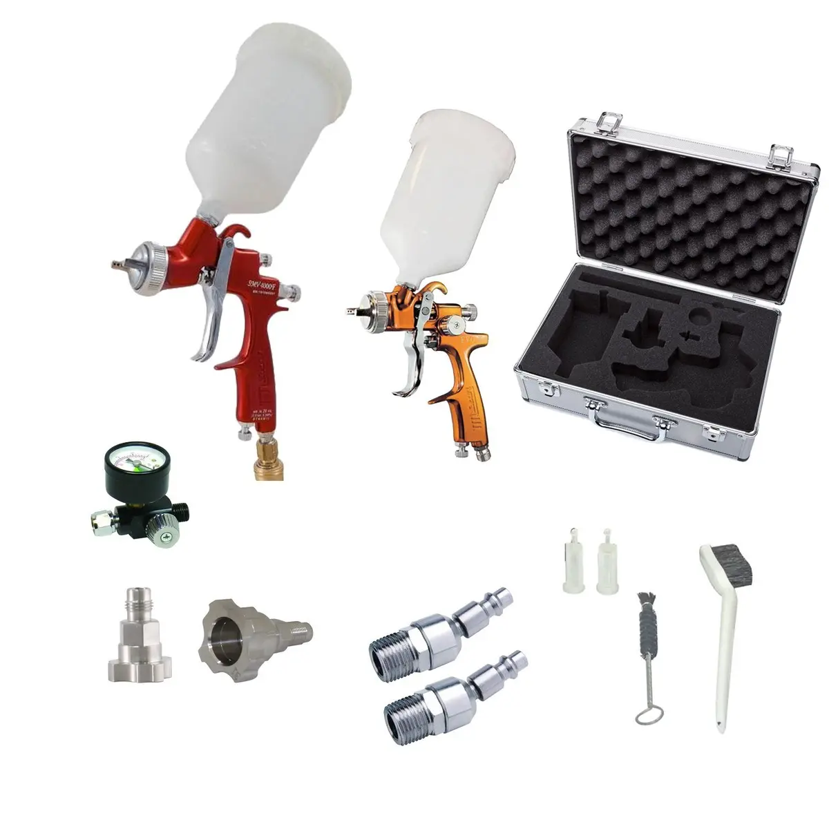 Star New Century Spray Gun Kit 1.0Mm/1.4Mm Twin Gun Kit Evo-T Slv Smv 4F Ncpss 1
