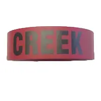 Flagging Tape, Red Marked With Black "Creek" 1
