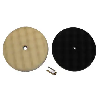 Velocity 200Mm D/S Black White Wave Foam Pad Incl Adaptor 1