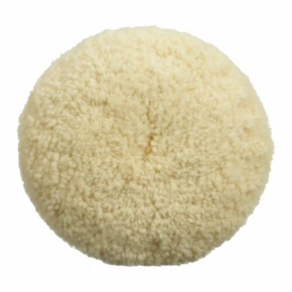 Velocity Wool Polishing Pad 200Mm White Double Sided Buffing 1