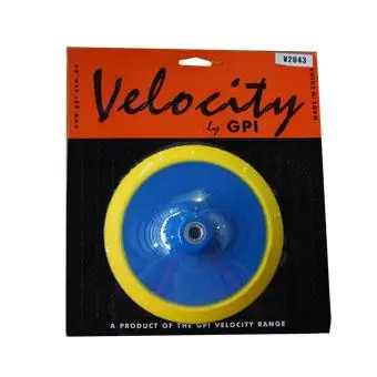 Velocity 180Mm Polishing Velcro Pad M14x2 Buffing Backing Plate 14Mm Thread 1