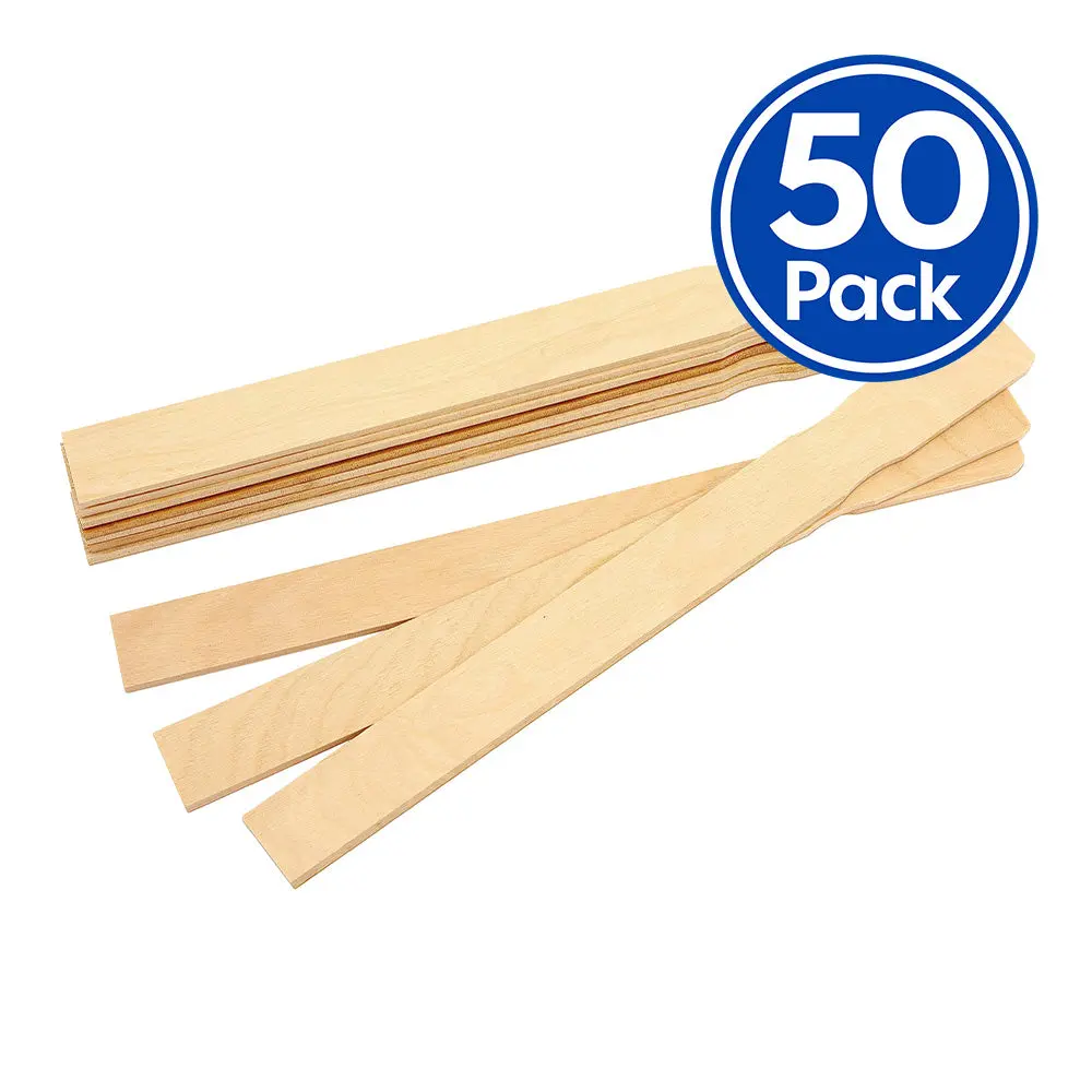 Gpi Wooden Paint Mixing Sticks 13" X 1" X 50 Pack Paddle Stirring Bulk 1