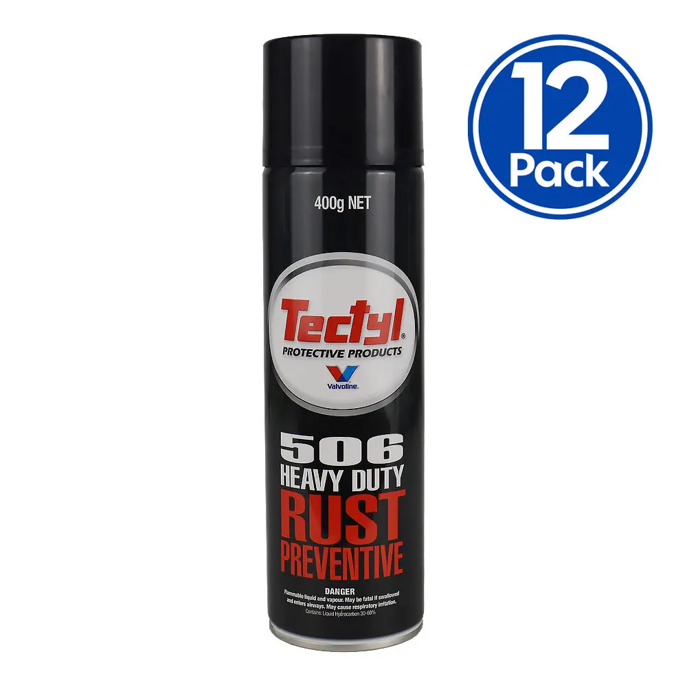 Valvoline Tectyl 506 Heavy Duty Rust Prevention 400Gm Auto Marine Surfaces X12 1