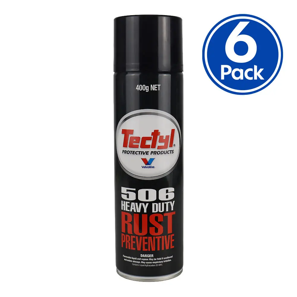 Valvoline Tectyl 506 Heavy Duty Rust Prevention 400Gm Auto Marine Surfaces X6 1