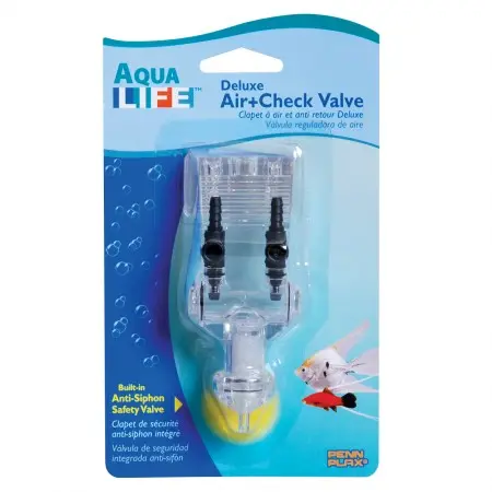 Penn Plax Aqua Life Deluxe Air+Check Valve - 2 Outlets 1
