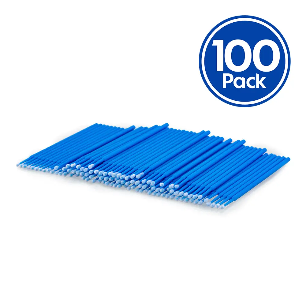 Velocity Microbrush Blue Fine Cleaning Brush 2.5Mm X 100 Pack 1