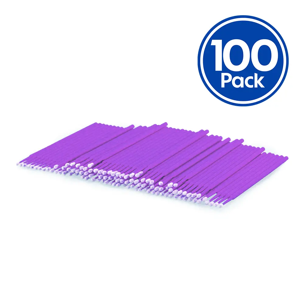 Velocity Microbrush Purple Super Fine Cleaning Brush 1.5Mm X 100 Pack 1