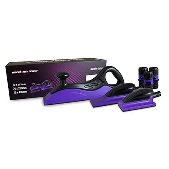 3 Piece Hook & Loop Sanding Block Kit 70Mm 125Mm, 200Mm, 400Mm 1