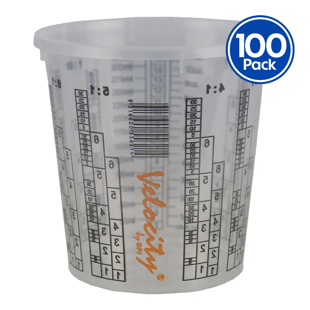 Velocity Calibrated Graduated Paint Mixing Cups 325Ml X 100 Pack Vm4 1