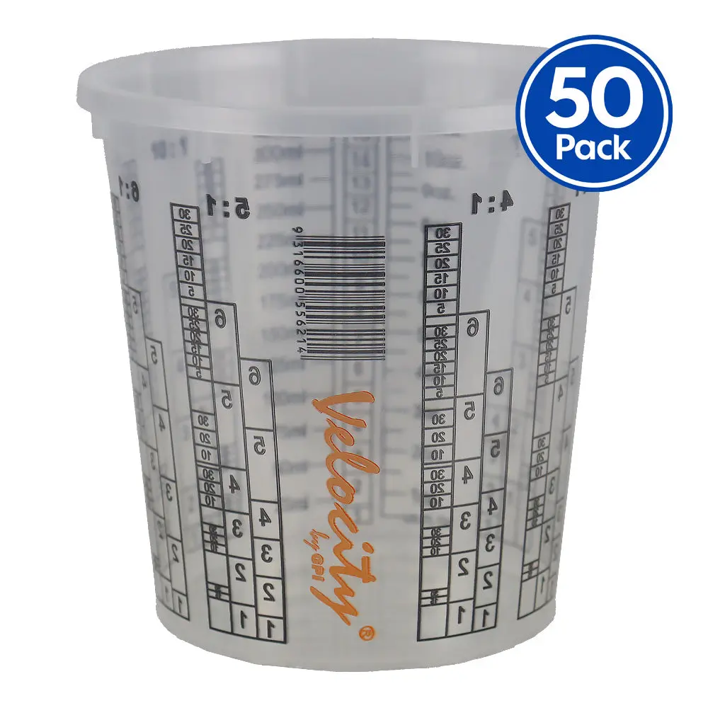 Velocity Calibrated Graduated Paint Mixing Cups 325Ml X 50 Pack Vm4 1