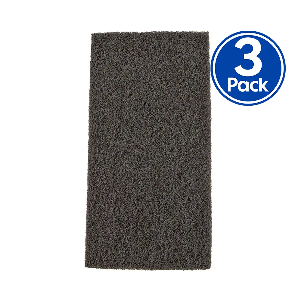 Velocity Grey Light Duty Fine Scouring Hand Pad 115Mm X 225Mm X 3 Pack 1