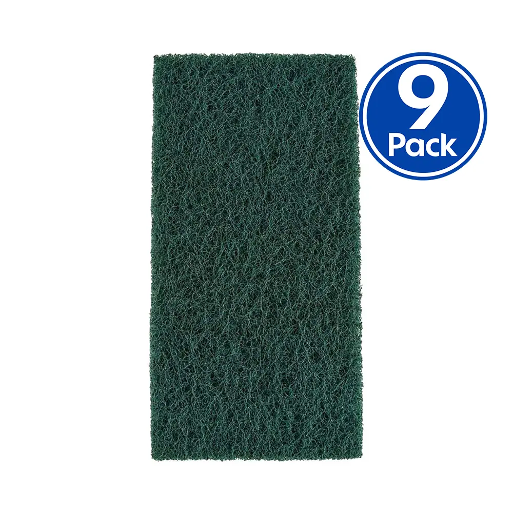 Velocity Green Heavy Duty Coarse Scouring Hand Pad 115Mm X 225Mm X 9 Pack 1