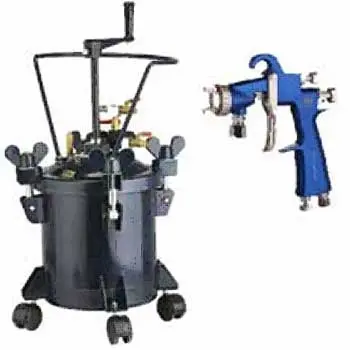Velocity 10L Paint Pressure Pot Spray Gun & Hose Kit 1