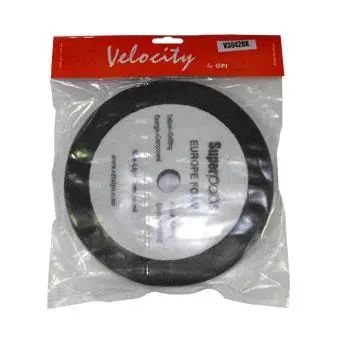 Velocity 200Mm Black Foam Velcro Polishing Pad 50Mm X 200Mm Car Detailing Buffing 1