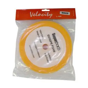 Velocity 200Mm Orange Foam Velcro Polishing Pad 50Mm X 200Mm Car Detailing Buffing 1