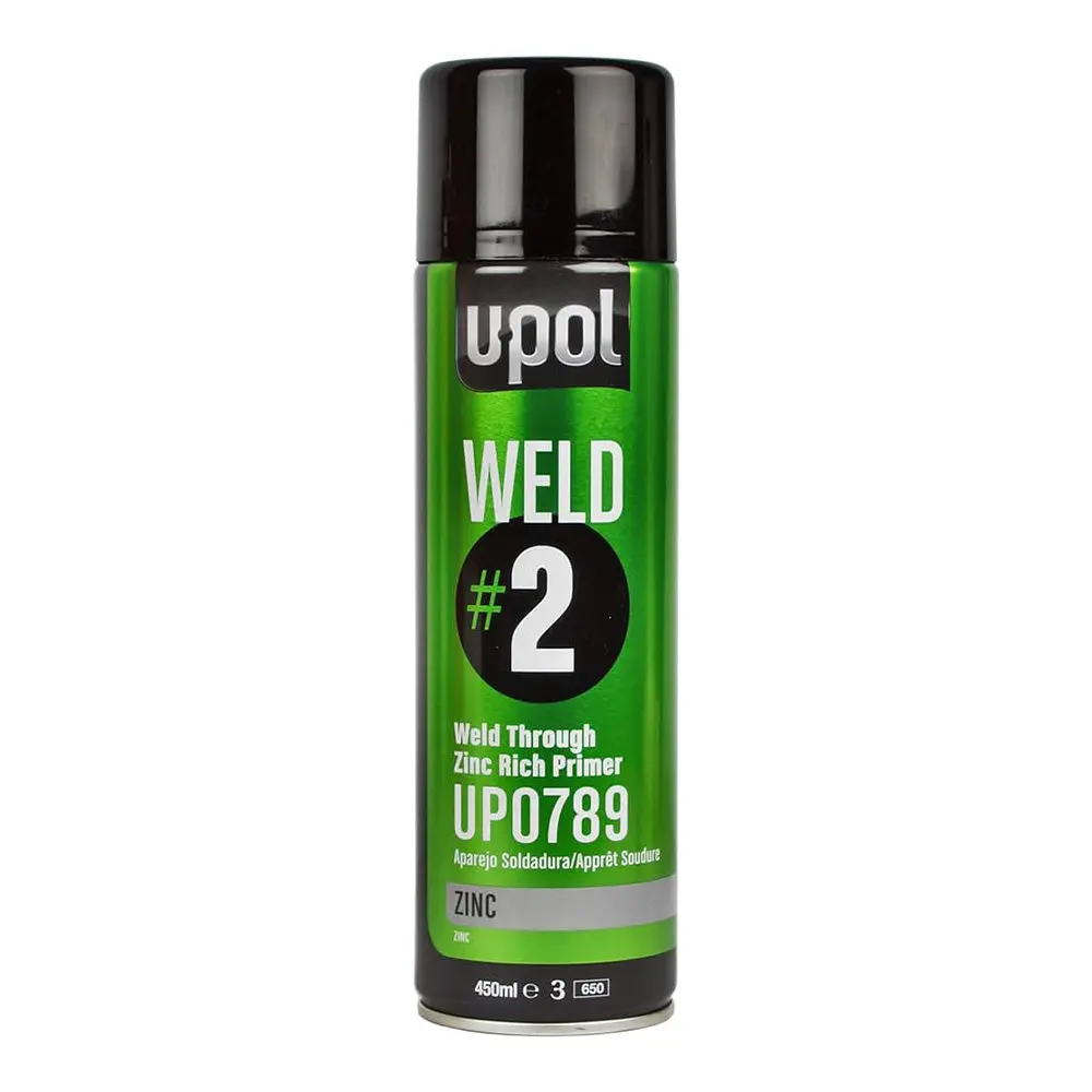 U-Pol Weld #2 Anti Corrosive Weld Through Zinc Rich Primer 450Ml Aerosol 1