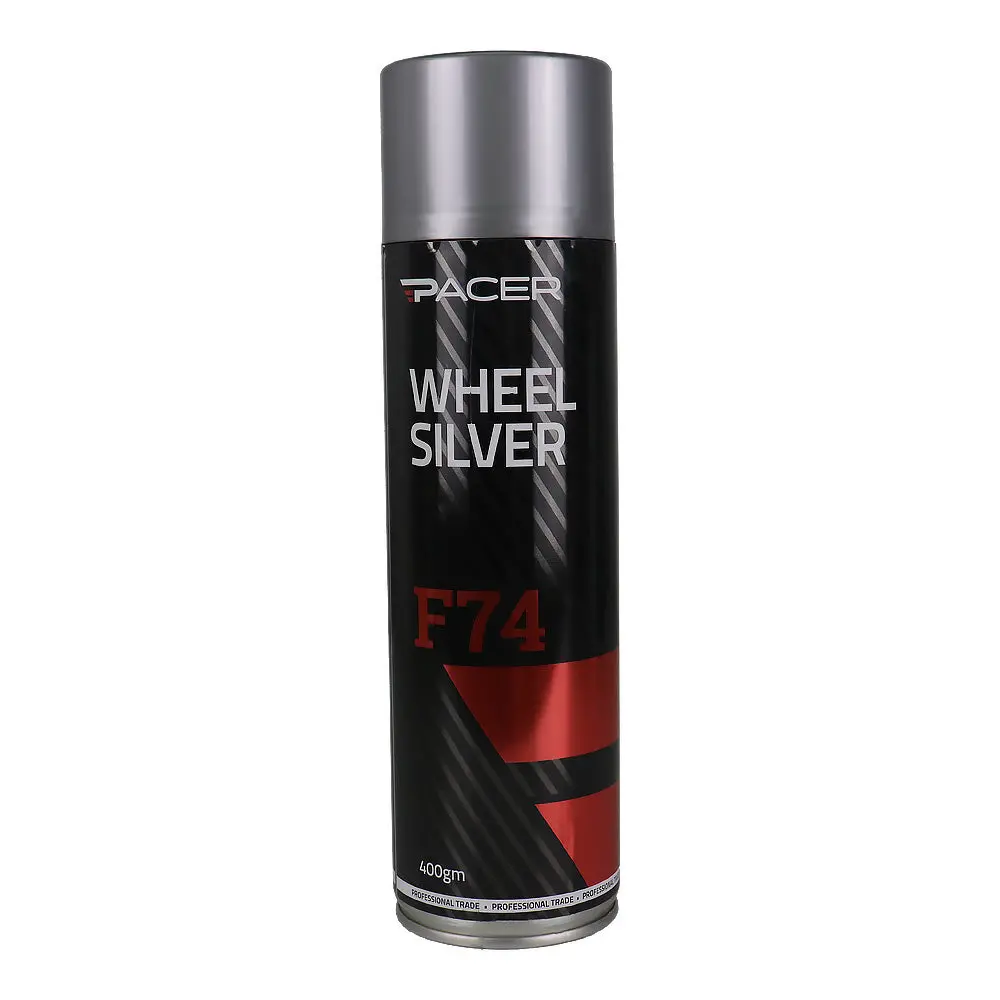 Pacer F74 Wheel Silver 400Gm High-Performance Automotive Spray Paint 1