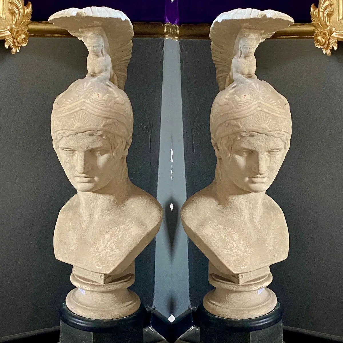 A Pair Of Roman Soldier Busts - Sold 1
