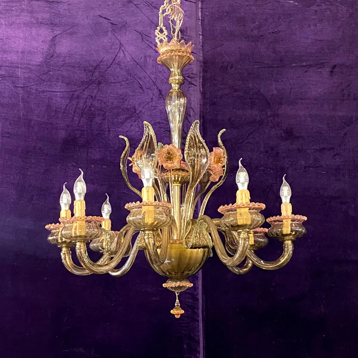 Very Rare And Special Antique Murano Chandelier - Sold 1