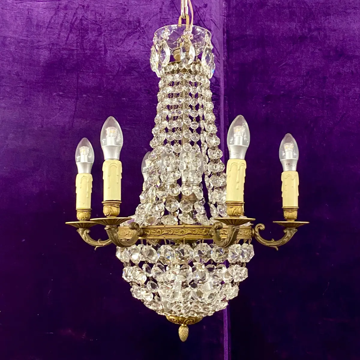 Very Rare Antique Neoclassical Chandelier - Sold 1